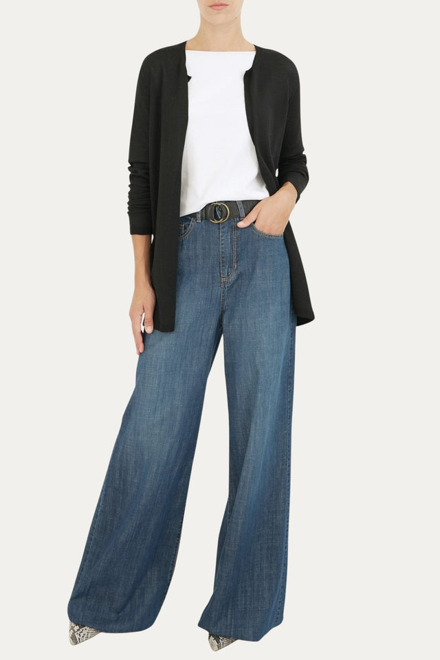 Cardigan lana merino Zegna Baruffa - Nero