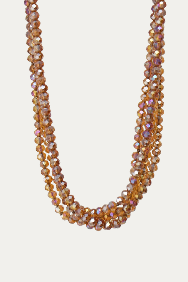 Collana punto luce - Ambra d'ametista