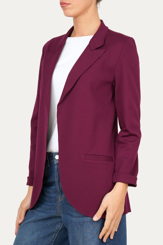 Giacca punto Milano JOLIE - Burgundy