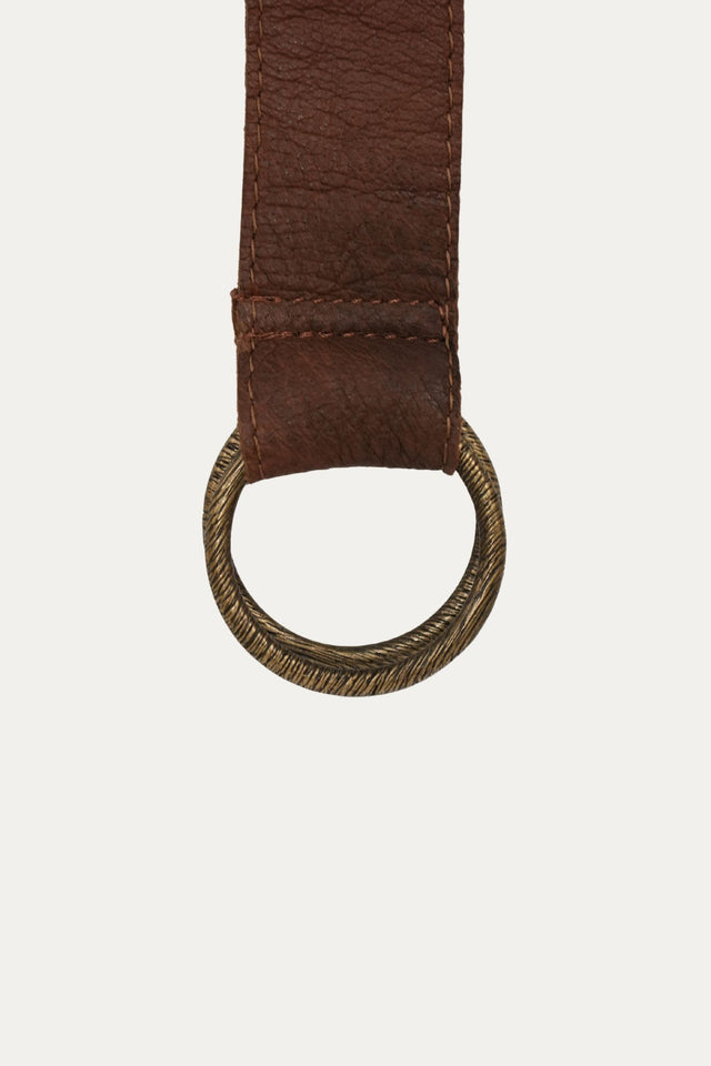 Bulier-Cinturón con doble anilla - marrón oscuro