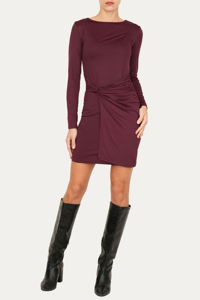 Tubino elegante con intreccio - Amarone