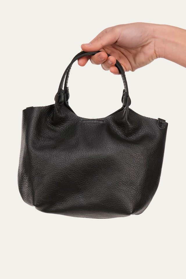 Borsa secchiello morbida - Nero