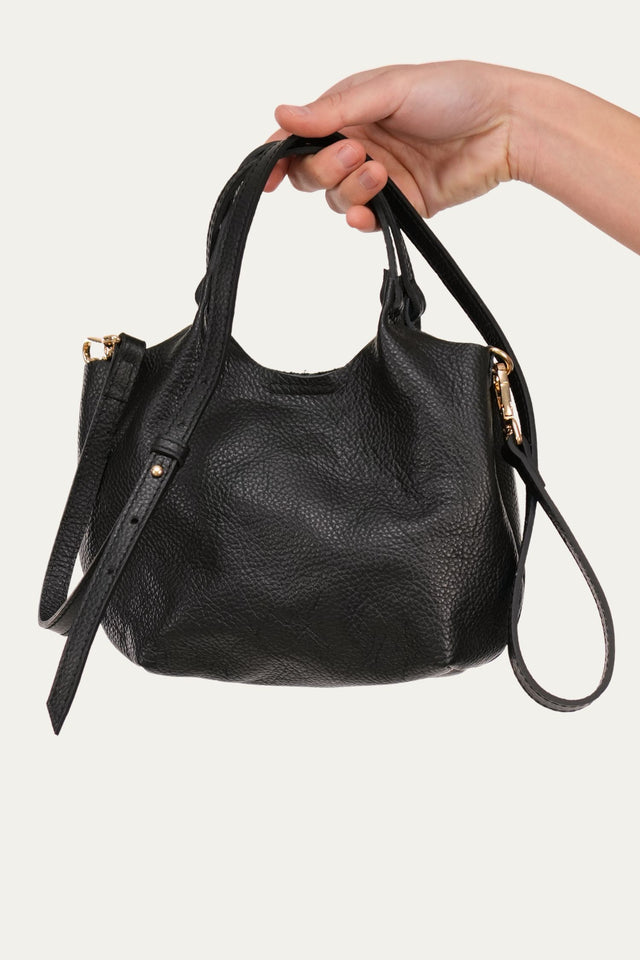 Borsa secchiello morbida - Nero