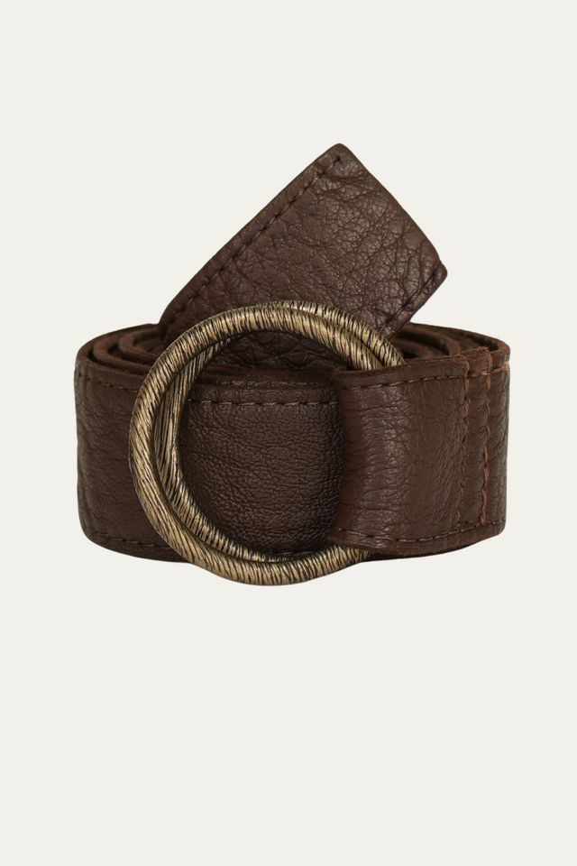 Cintura doppio anello - Cioccolato