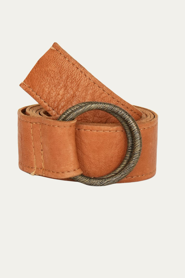 Bulier-Double ring belt - leather