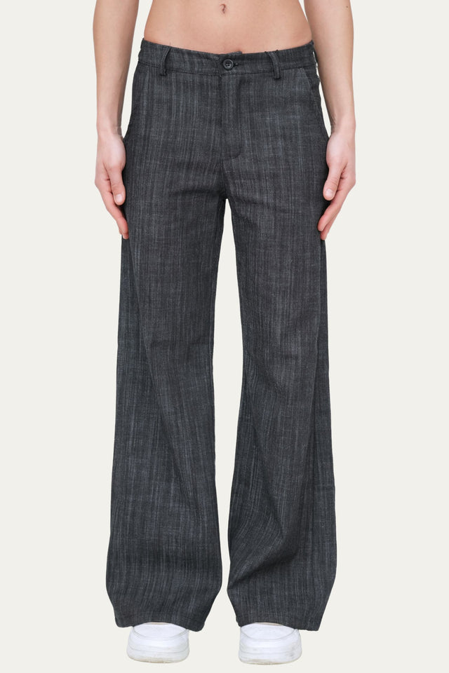 Bulier-Jeans elastic palazzo at the back - dark denim