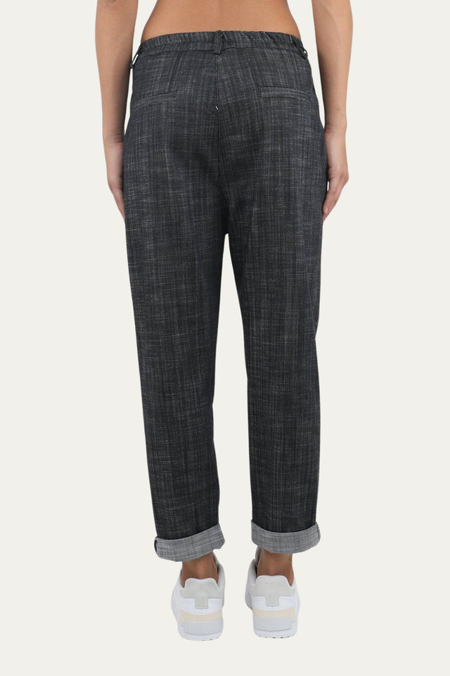 Bulier-Boyfriend trousers - dark denim