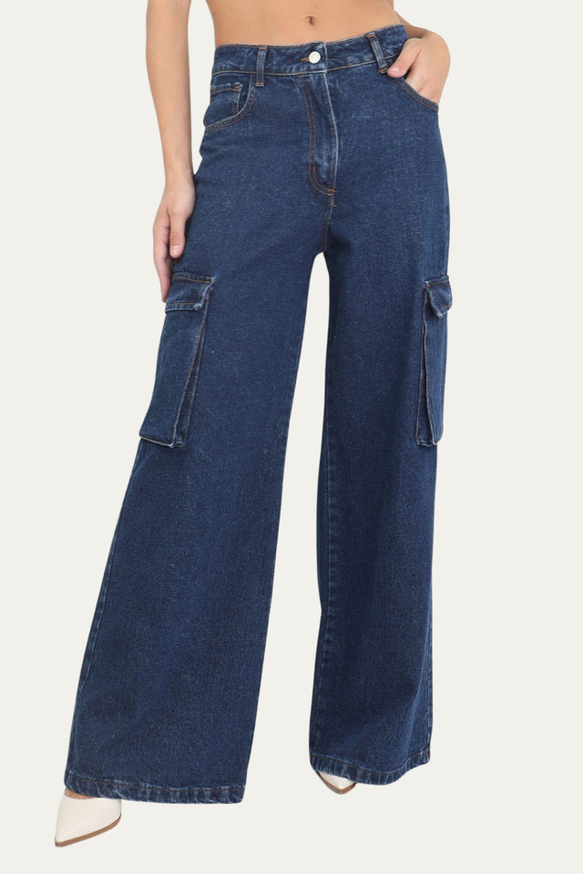 Jeans cargo - Denim