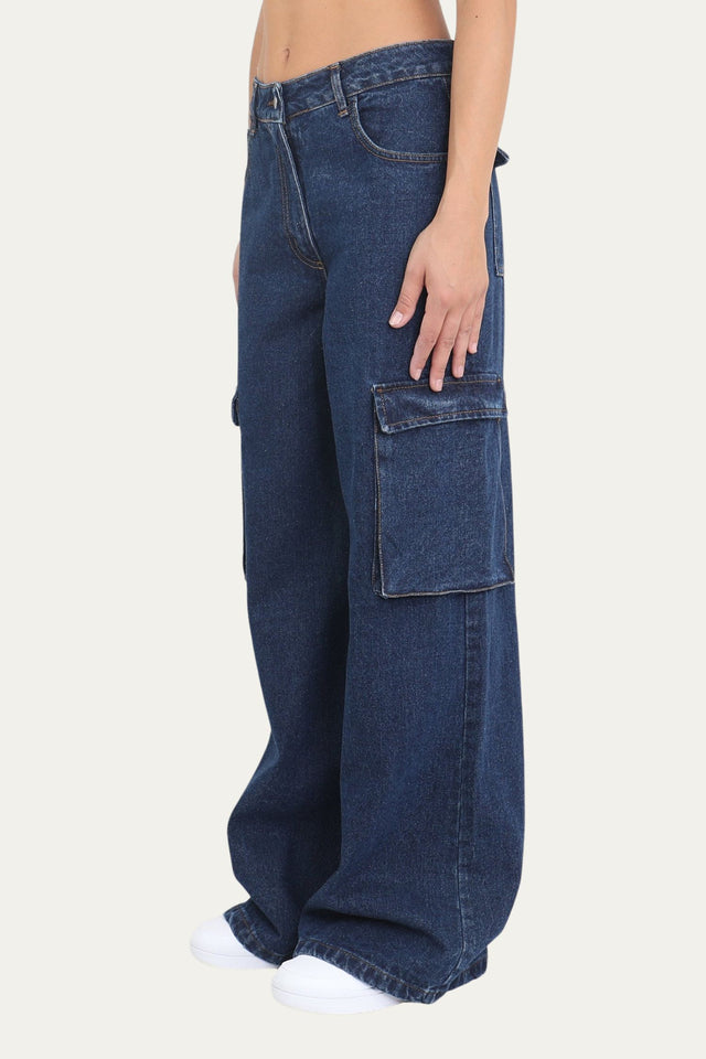 Jeans cargo - Denim