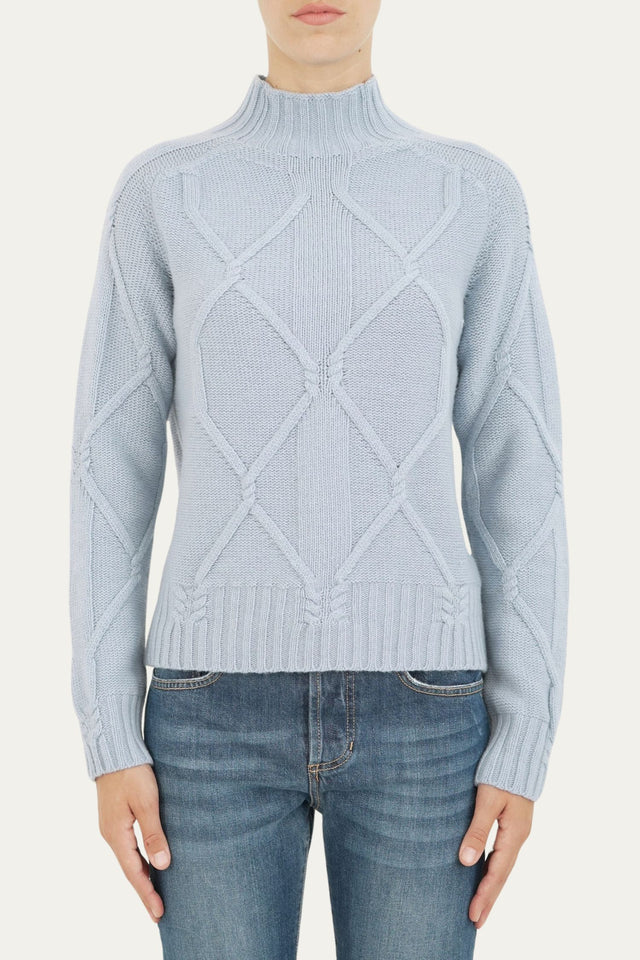 Maglione ROMBI misto cashmere - Polvere