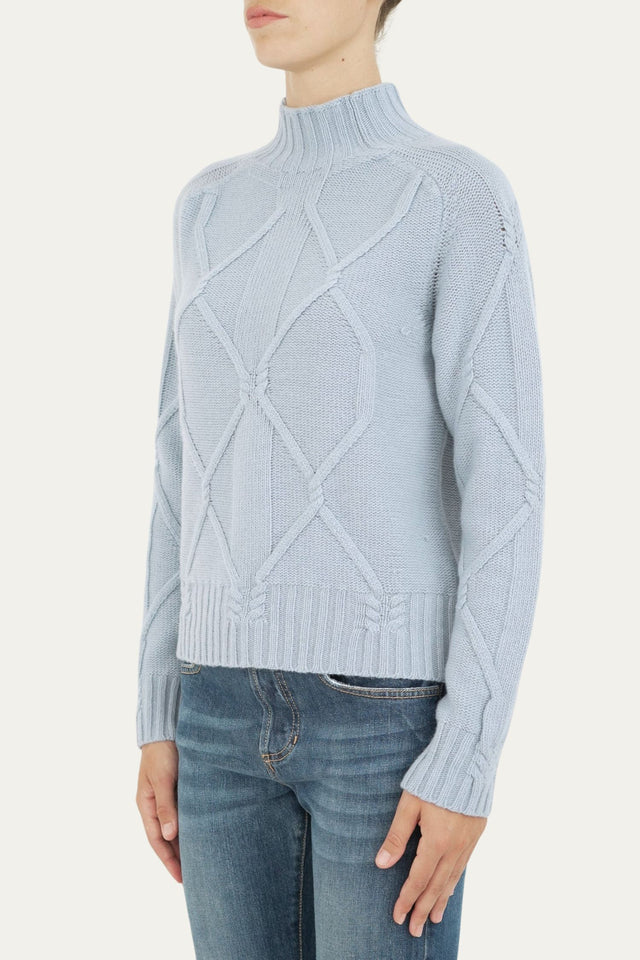 Maglione ROMBI misto cashmere - Polvere