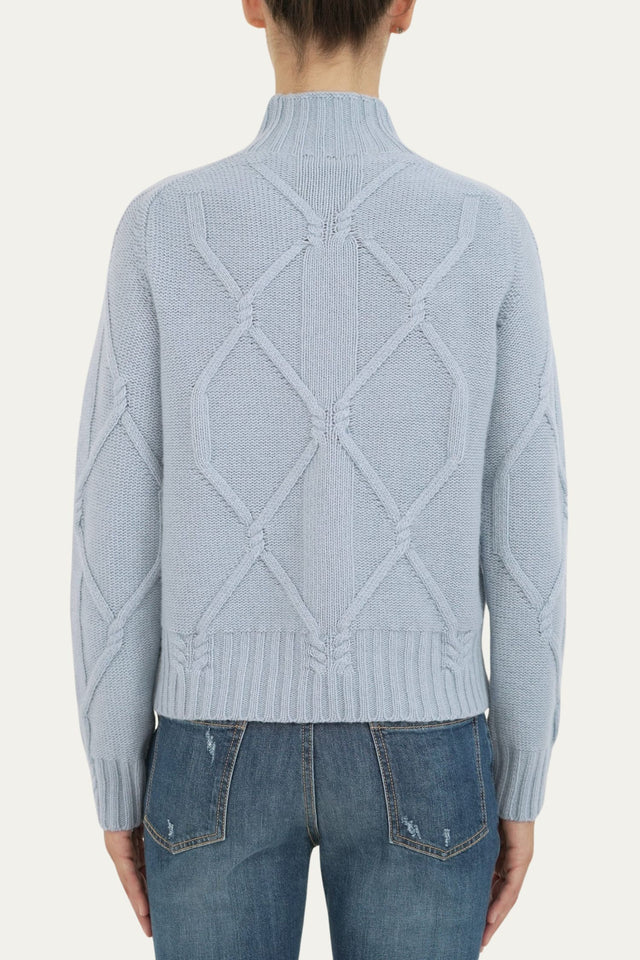 Maglione ROMBI misto cashmere - Polvere