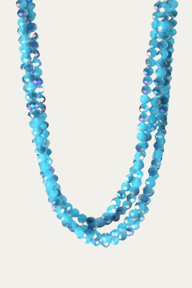 Collana punto luce - Acqua Marina