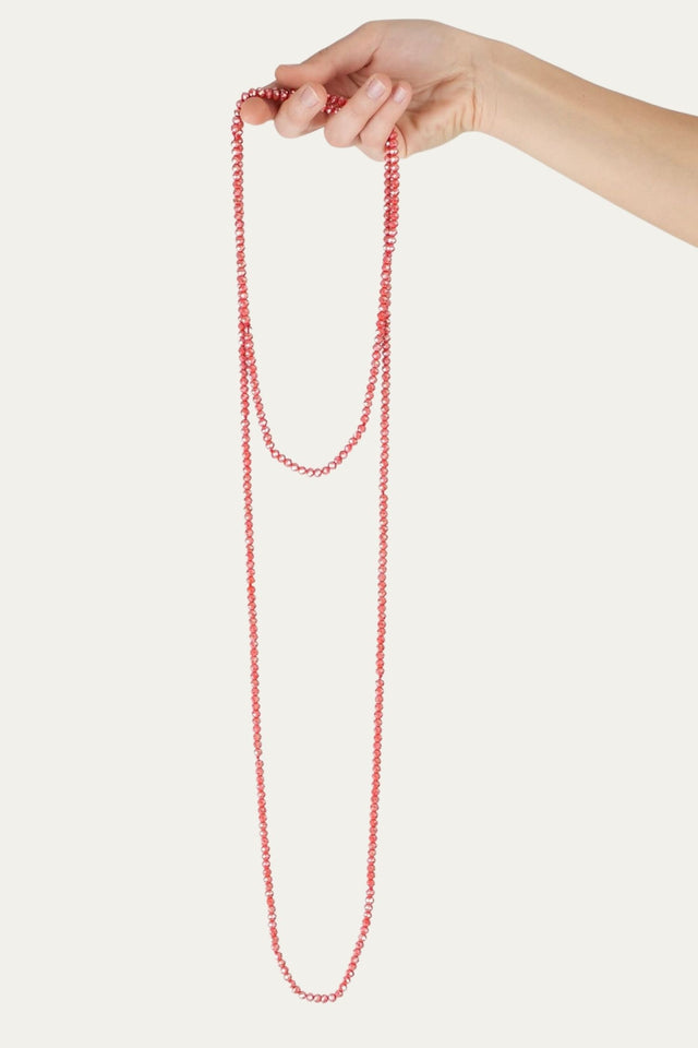 Collana punto luce - Corallo
