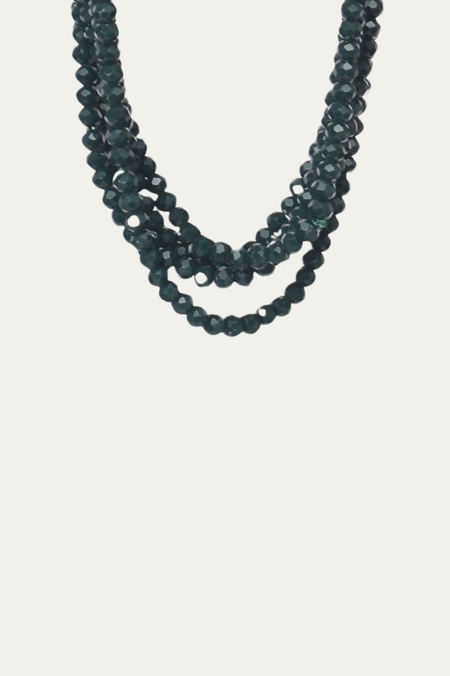 Collana punto luce - Verde Intenso