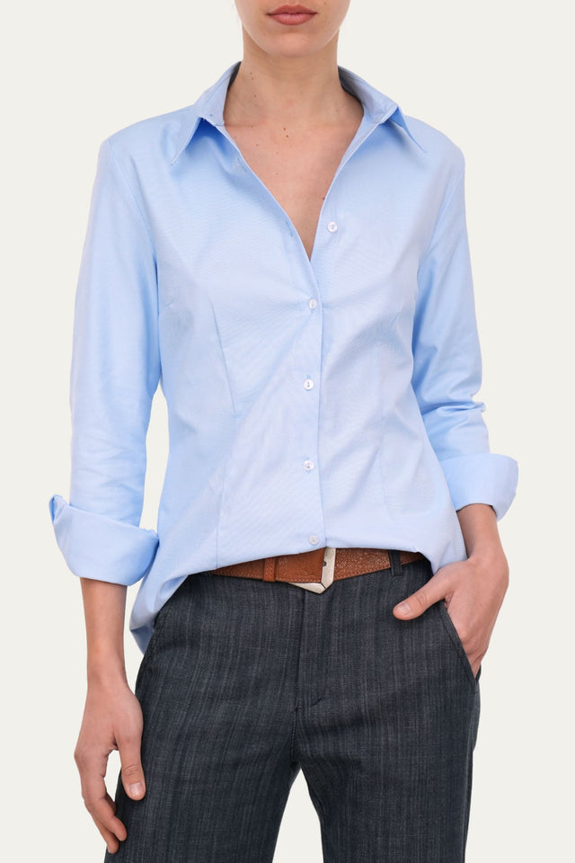 Camicia Oxford - Celeste