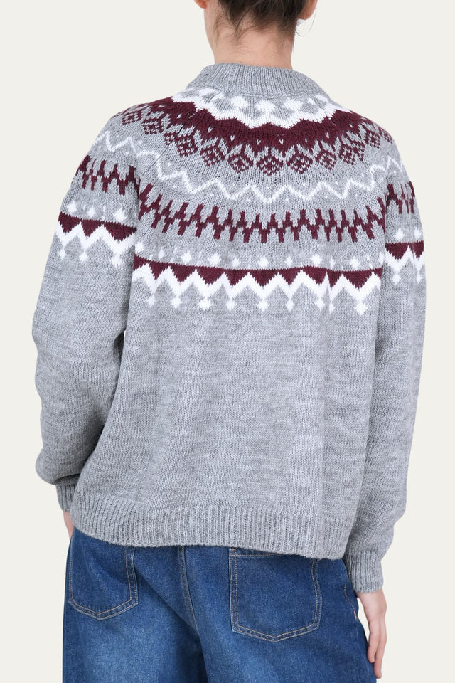 Maglione Natalizio - Grigio