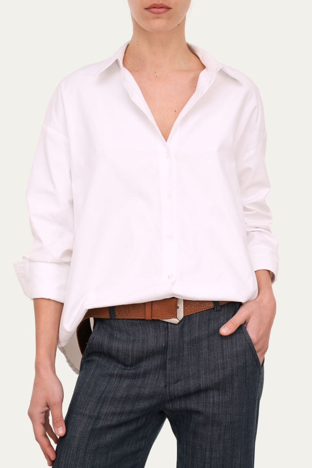 Camicia Oxford regular fit - Bianco