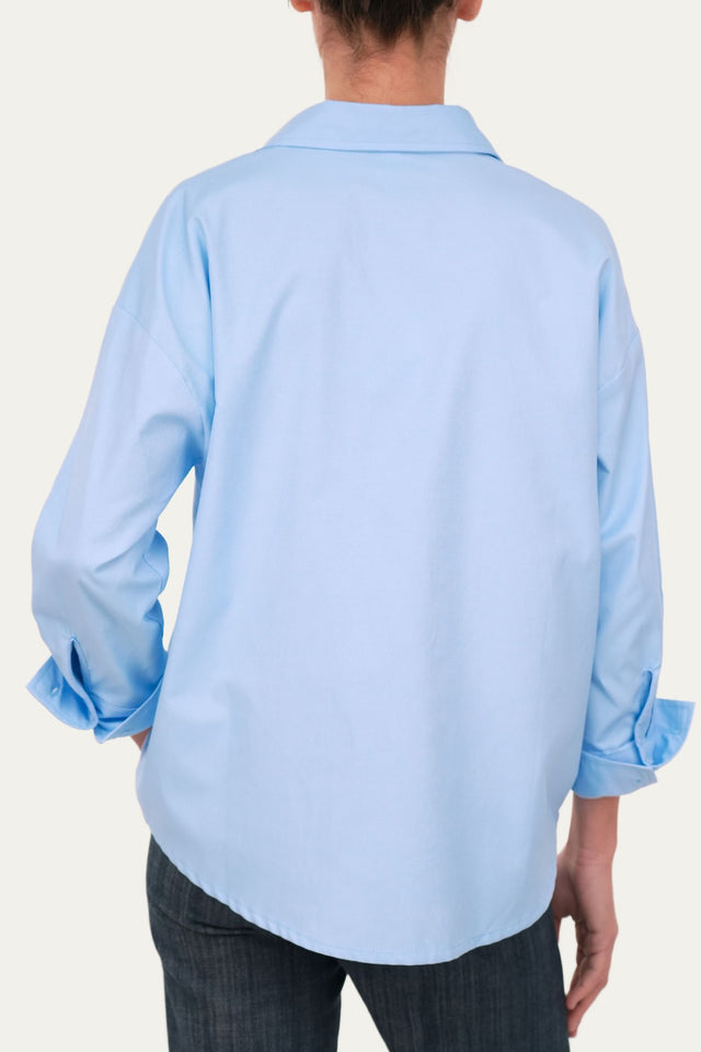 Camicia Oxford regular fit - Celeste
