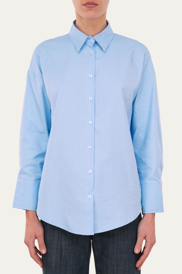 Camicia Oxford regular fit - Celeste