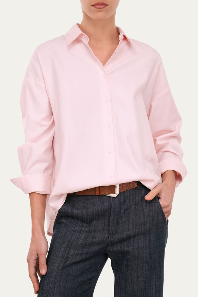 Camicia Oxford regular fit - Rosa