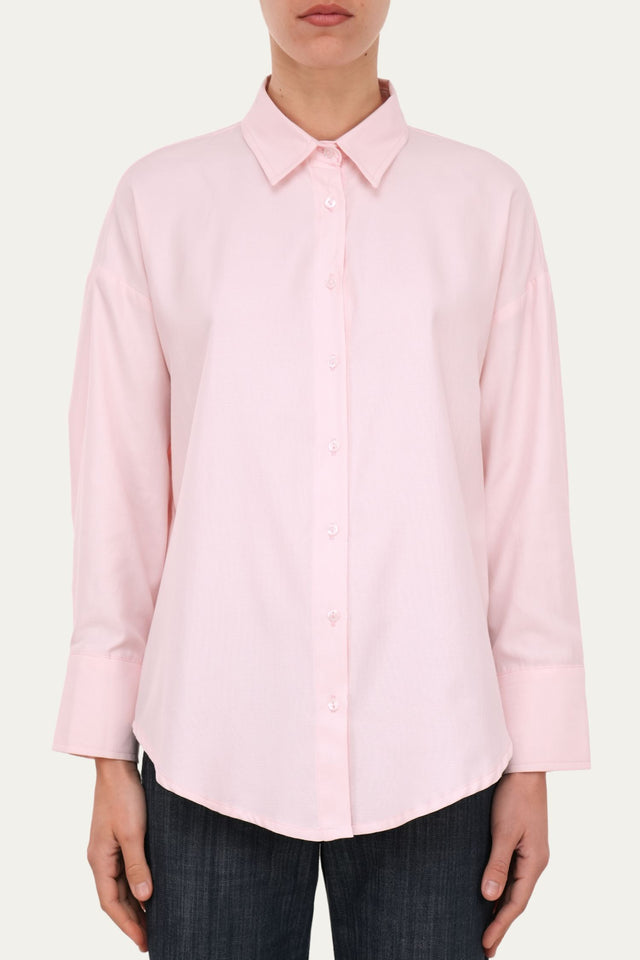 Camicia Oxford regular fit - Rosa