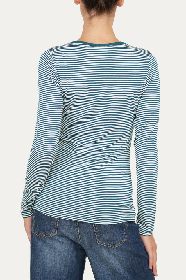 Maglia scollo a V con bottoni IVY - Ottanio