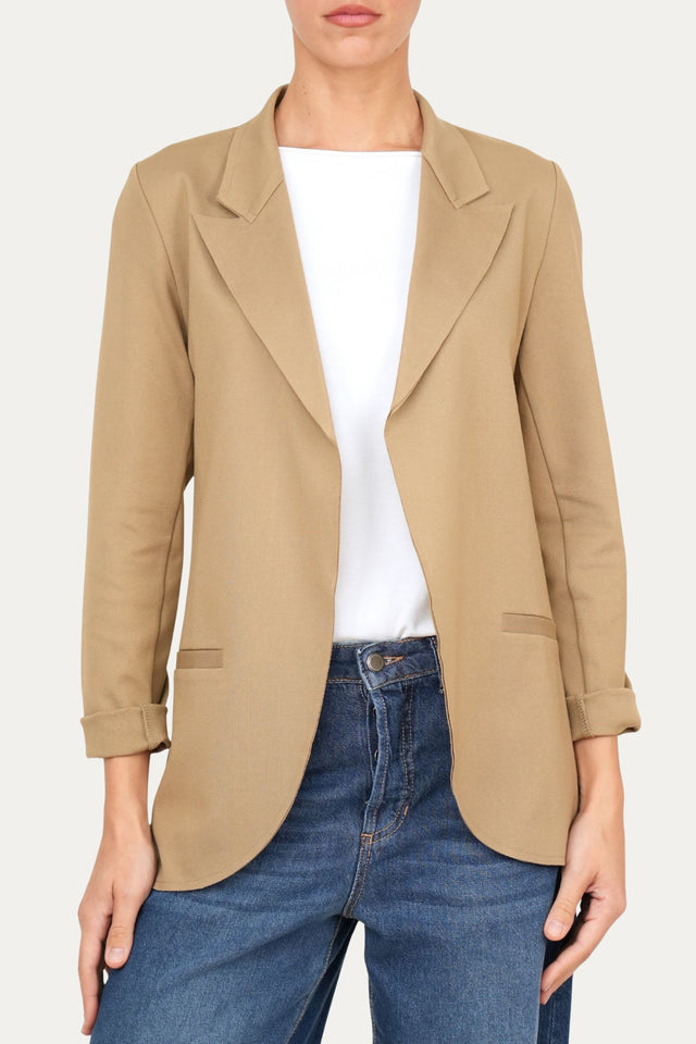 Giacca punto Milano JOLIE - Biscotto