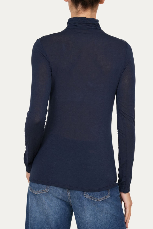 Maglia cachemirina dolcevita - Blu