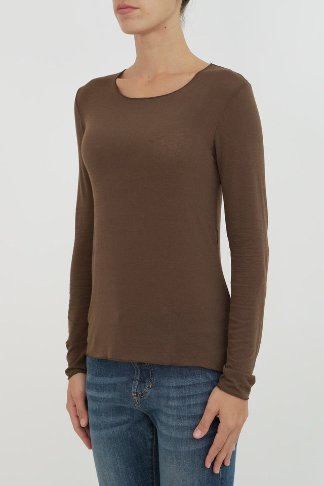 Bulier - Maglia cachemirina - Castagna - Elisa Paglia