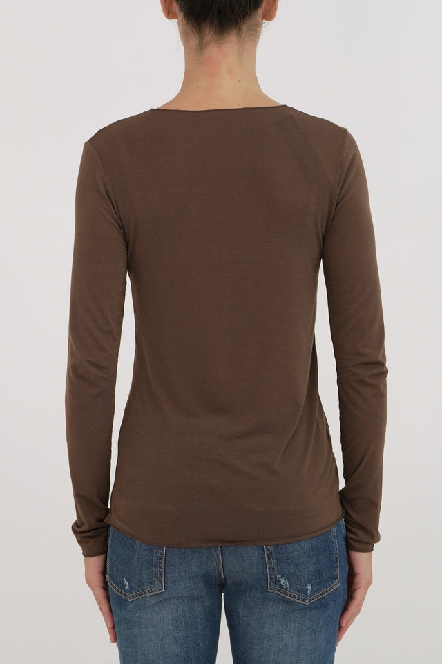 Bulier - Maglia cachemirina - Castagna - Elisa Paglia