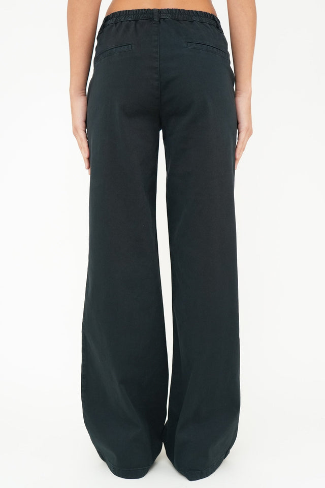 Bulier - Pantalone palazzo LIA cotone elite - Blu Notte - Elisa Paglia