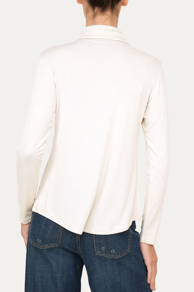 Camicia Jersey di Viscosa MILLY - Burro