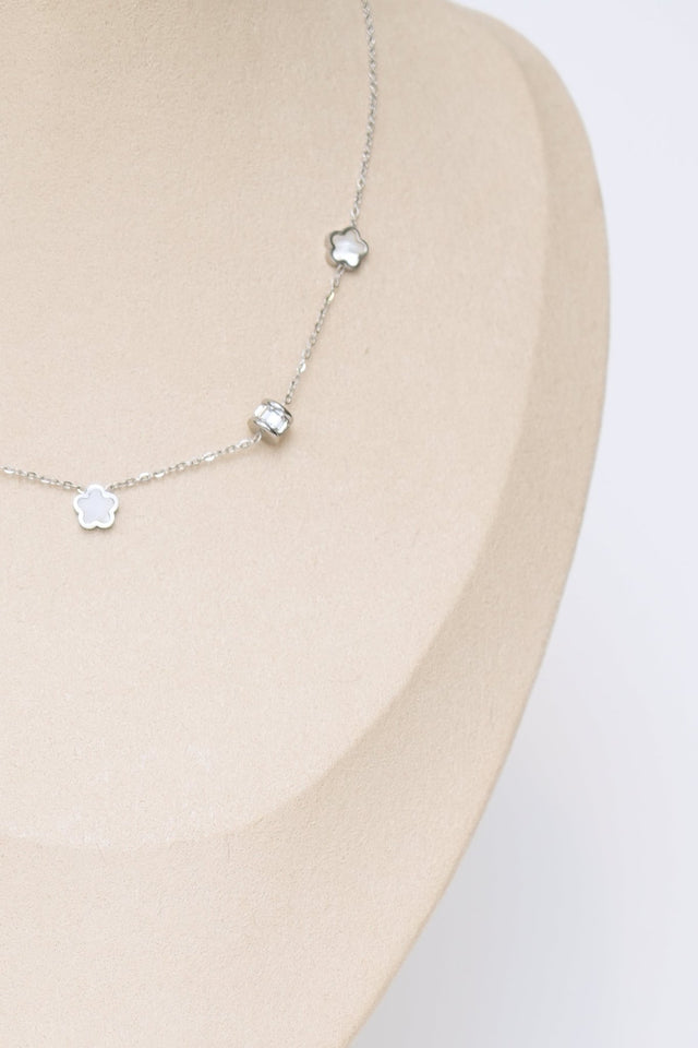 Collana Flower punto luce - Argento - Elisa Paglia