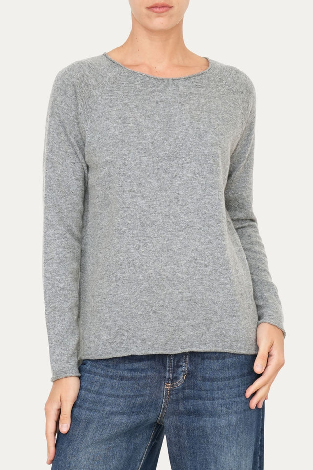 Maglia BASIC misto cashmere - Grigio