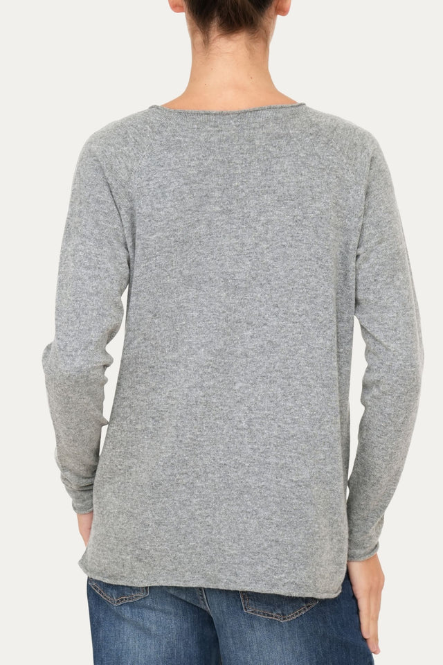 Maglia BASIC misto cashmere - Grigio