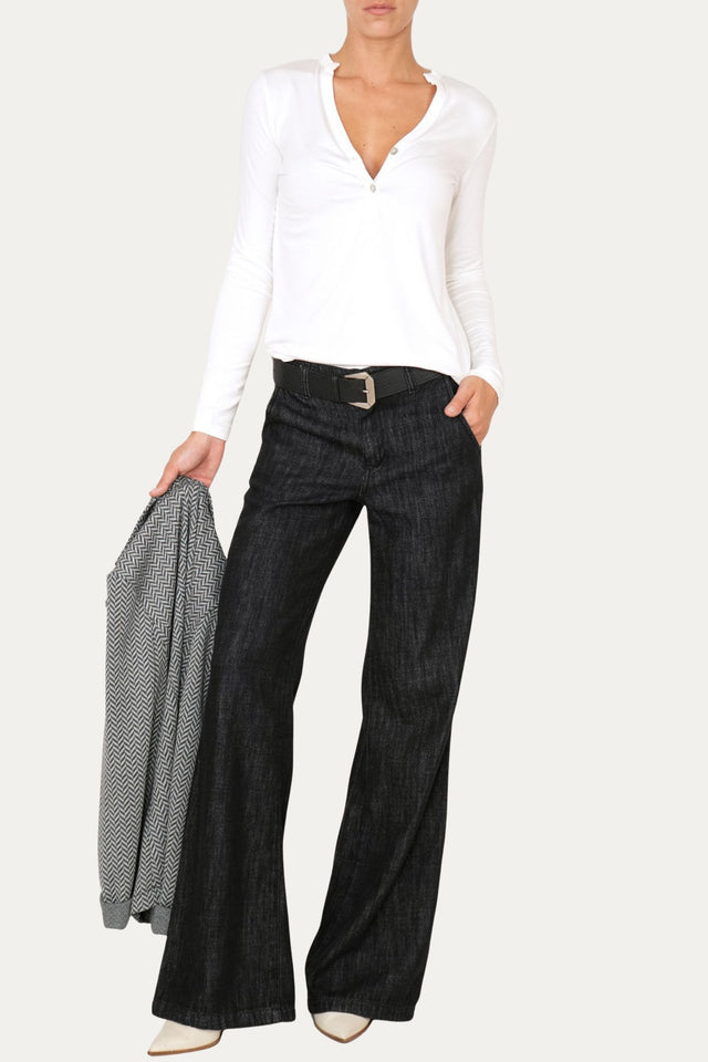 Jeans LIA tessuto slegato - Nero