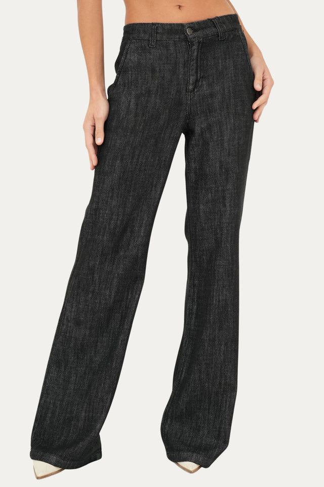 Jeans LIA tessuto slegato - Nero