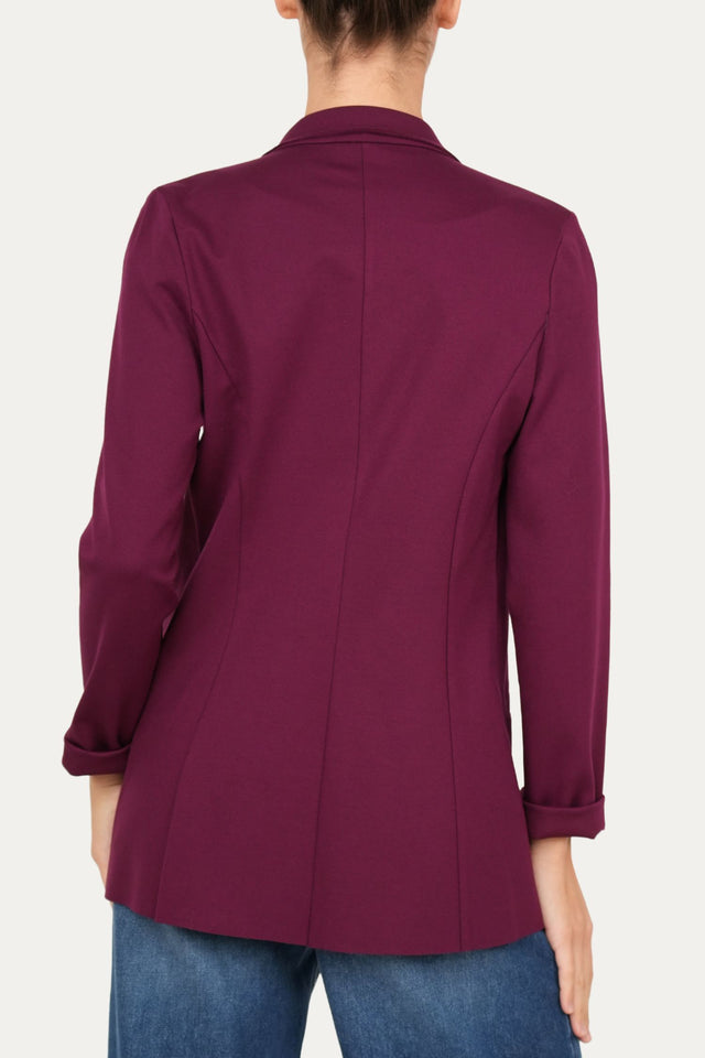 Giacca punto Milano JOLIE - Burgundy