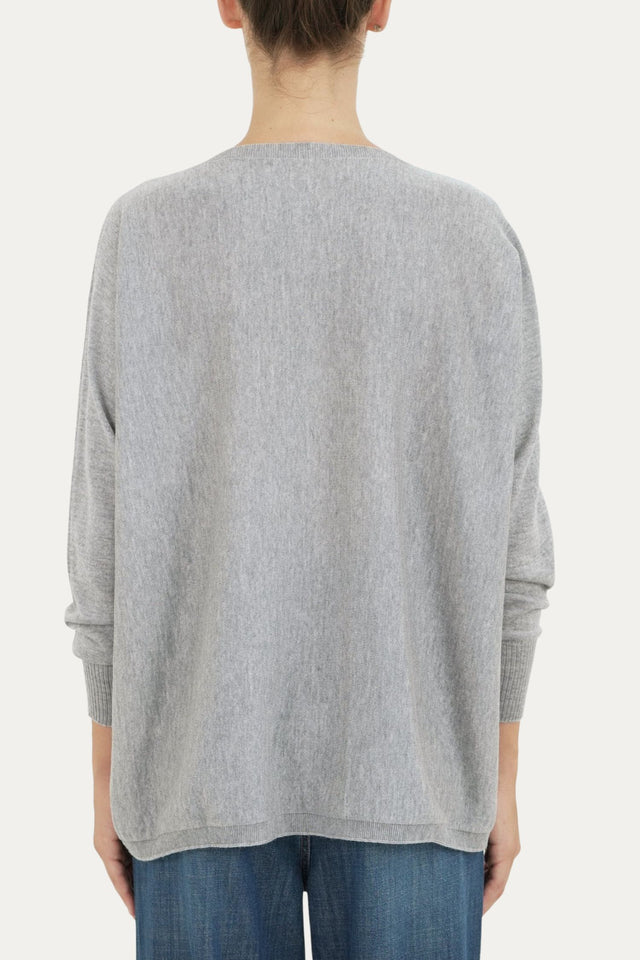 Cardigan con bottoni in lana merino Zegna Baruffa - Grigio