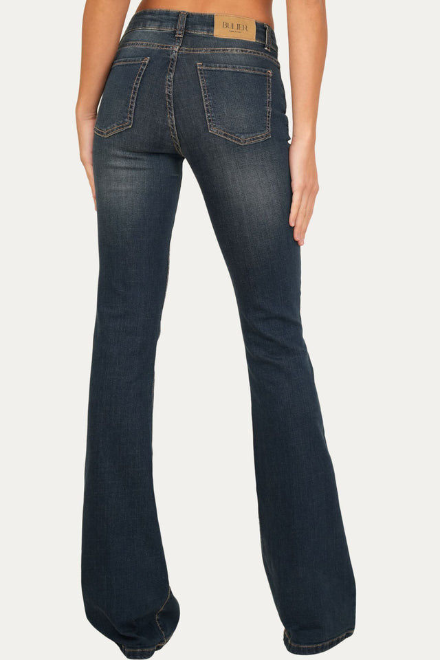 Jeans a zampa JANE in tessuto stretch - Denim Thè