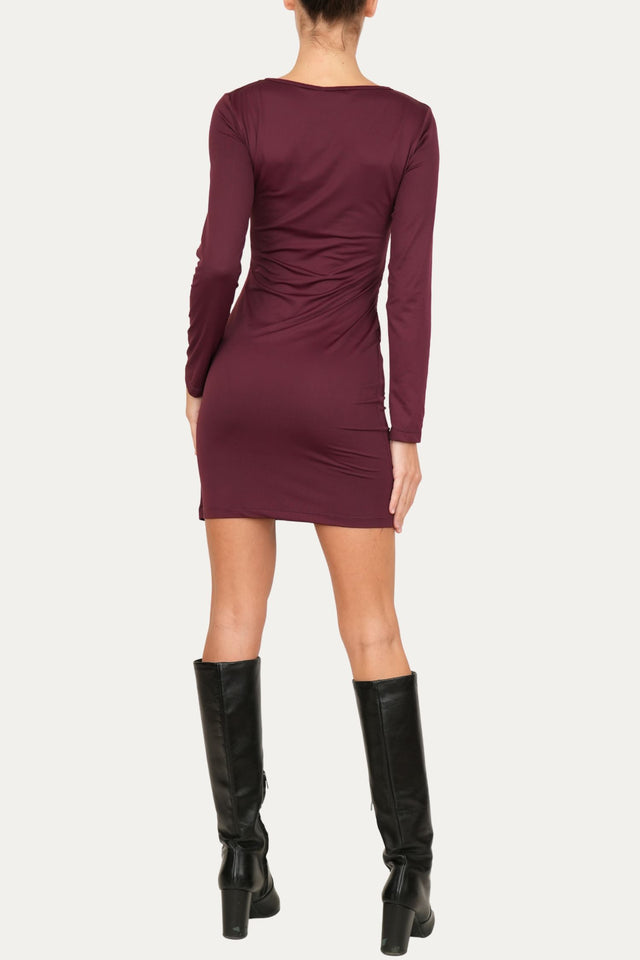 Tubino elegante con intreccio - Amarone