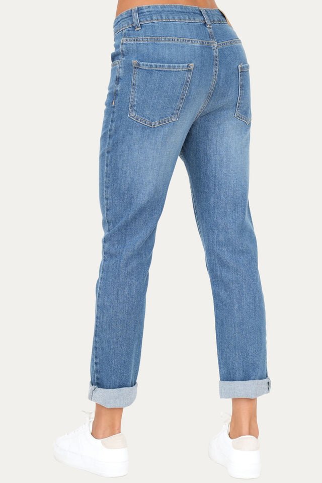 Jeans boyfriend SAMMY tessuto Comfort - Denim Blu Light