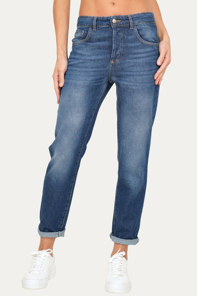 Jeans boyfriend SAMMY tessuto slegato - Denim Blu