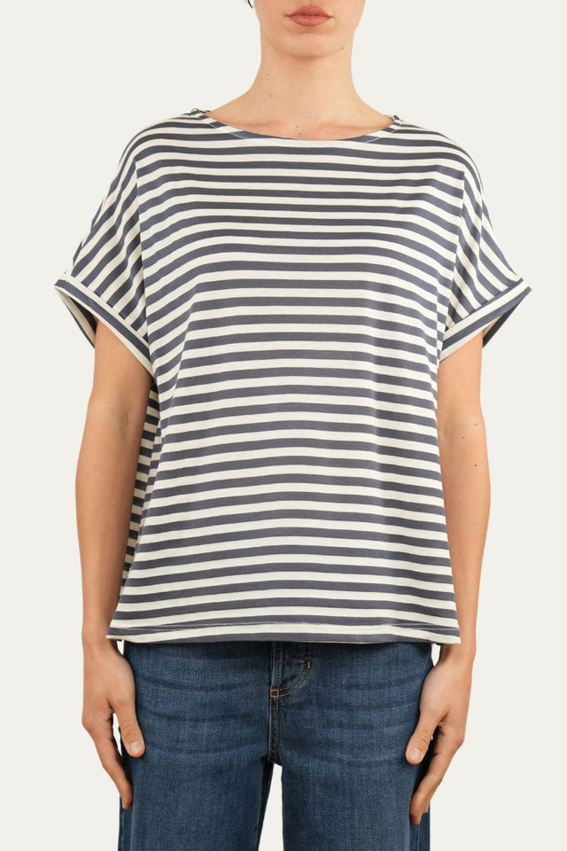 T-shirt a barchetta cotone a righe Florida - Jeans