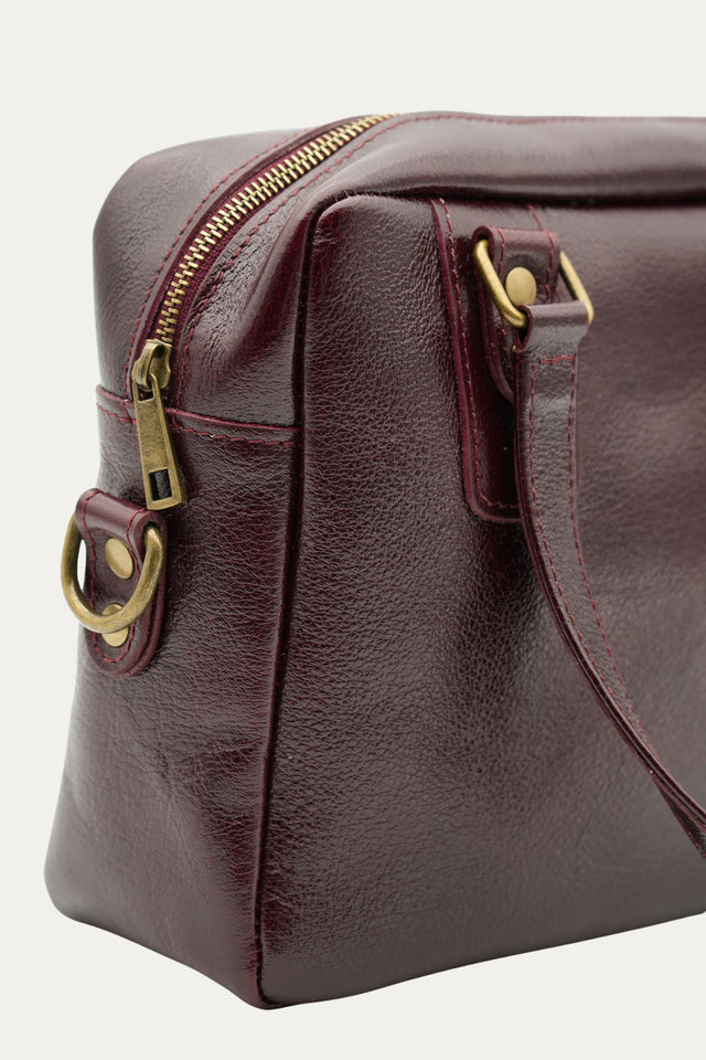 Borsa in pelle GILDA - Vino