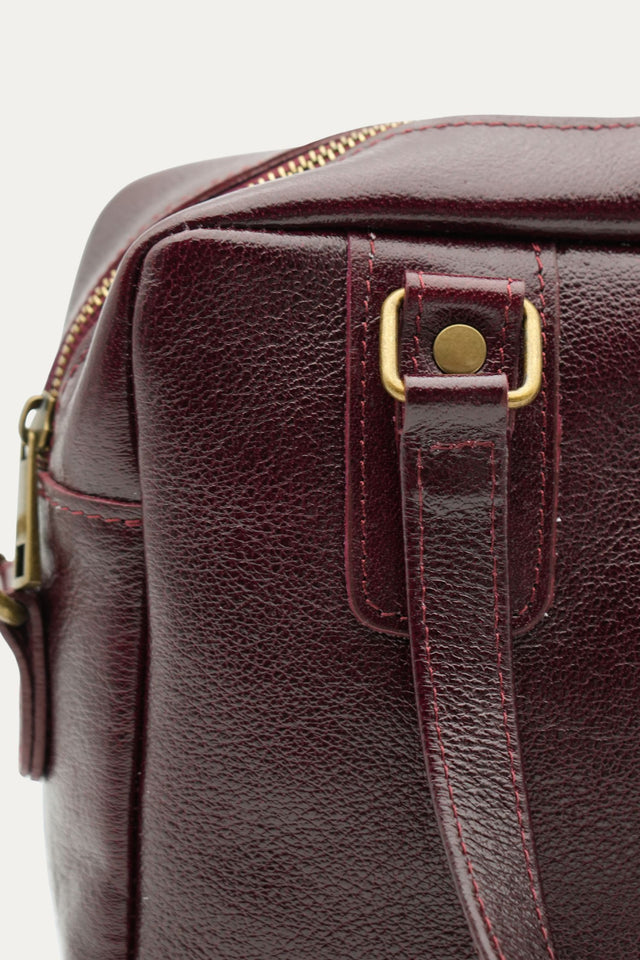 Borsa in pelle GILDA - Vino