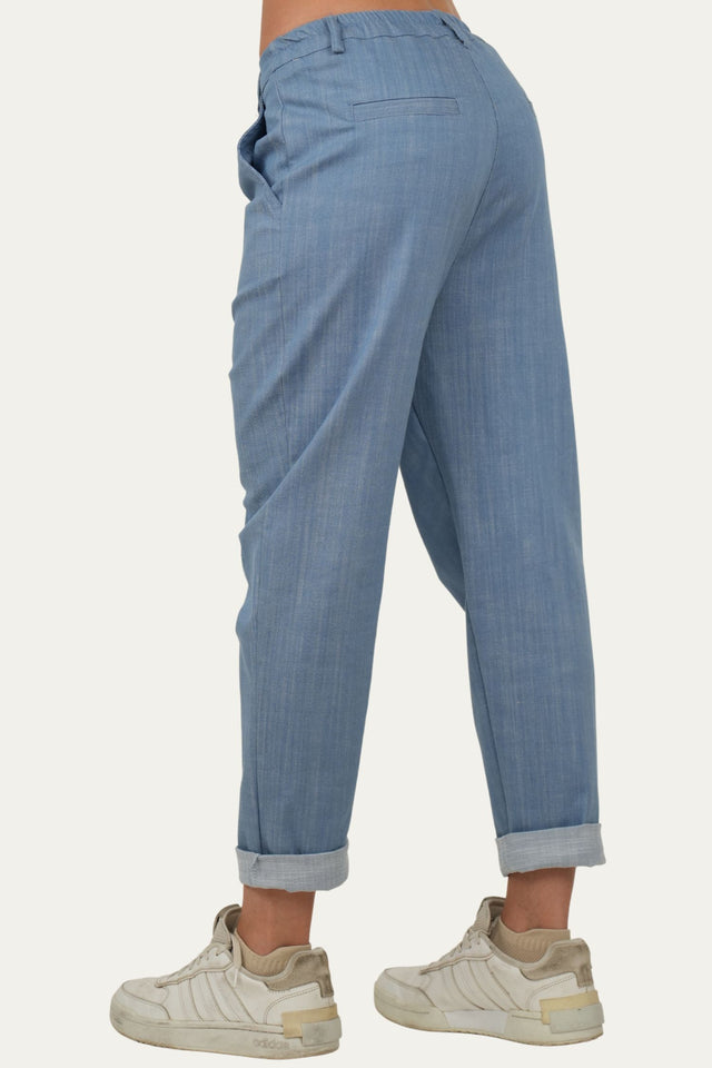 Pantalone boyfriend SALLY - Denim Celeste
