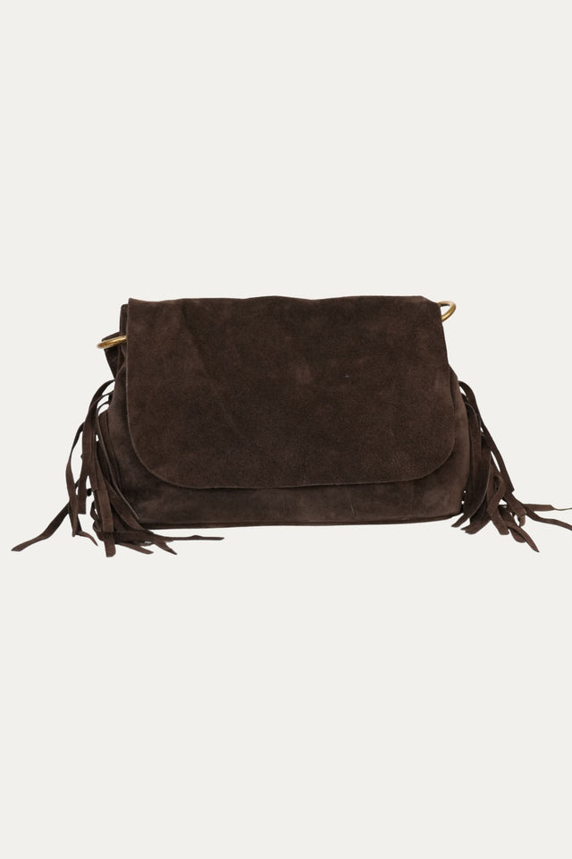 Borsa AURORA in camoscio - Moro
