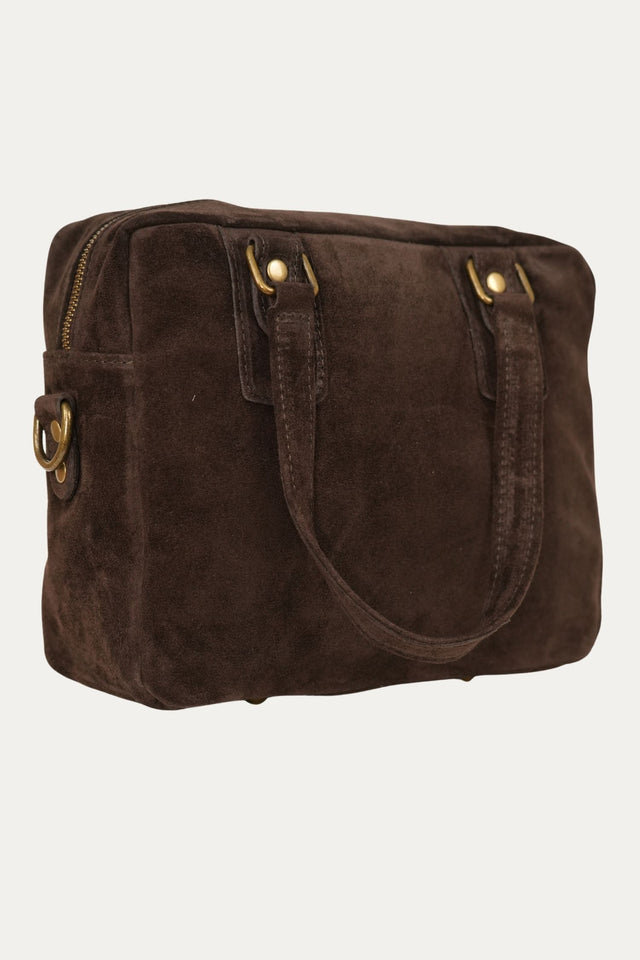 Borsa in camoscio GILDA - Moro